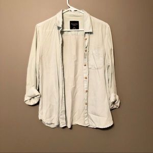 Women’s casual light blue button down